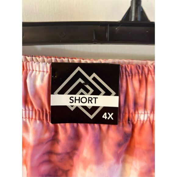 Zelos 4x shorts with briefs pink rn#31164 drawstring waist new - Picture 4 of 6